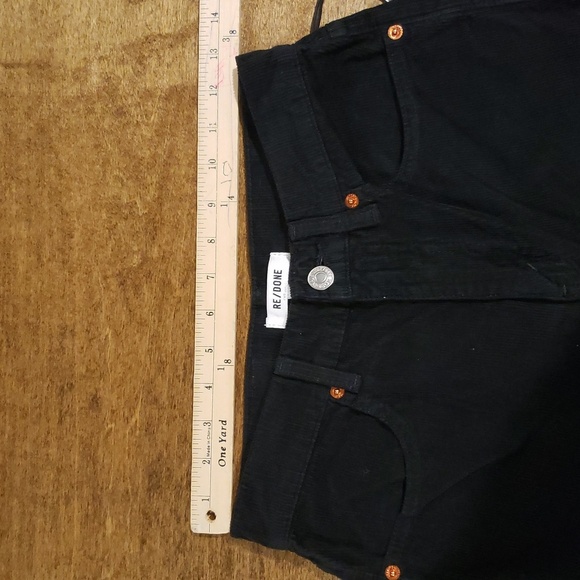 Re/Done Black Corduroy Flare Bootcut Pants 25 NEW - Picture 3 of 8